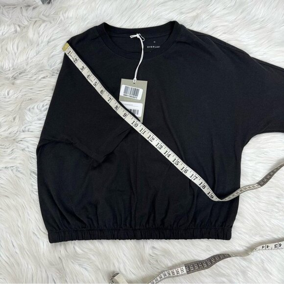 Everlane Women’s NWT Black‎ Organic Cotton The Bubble Tee S/C38 - Picture 8 of 10
